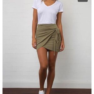 Wrap mini skirt